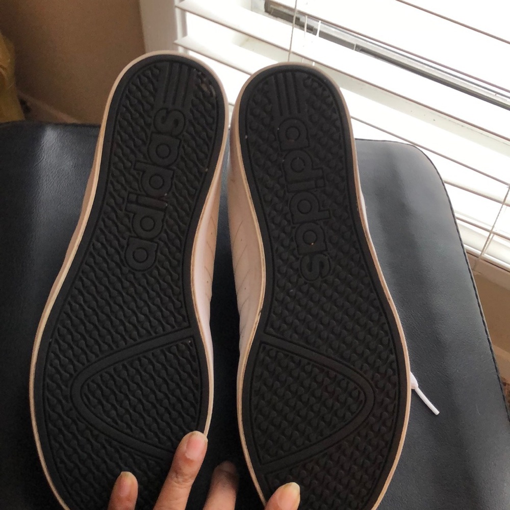 low top black and white adidas